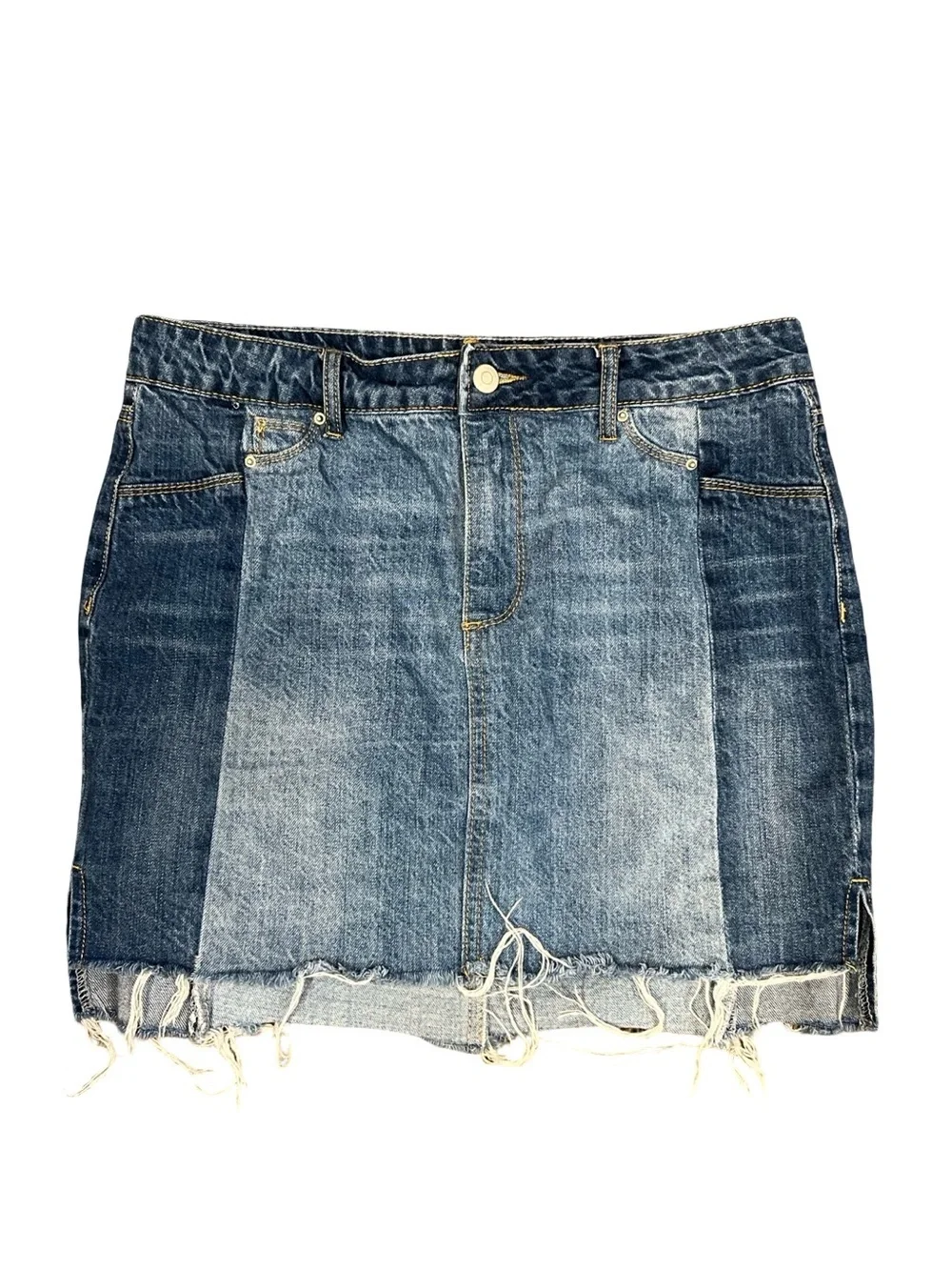 Gianni bini blue denim mini skirt